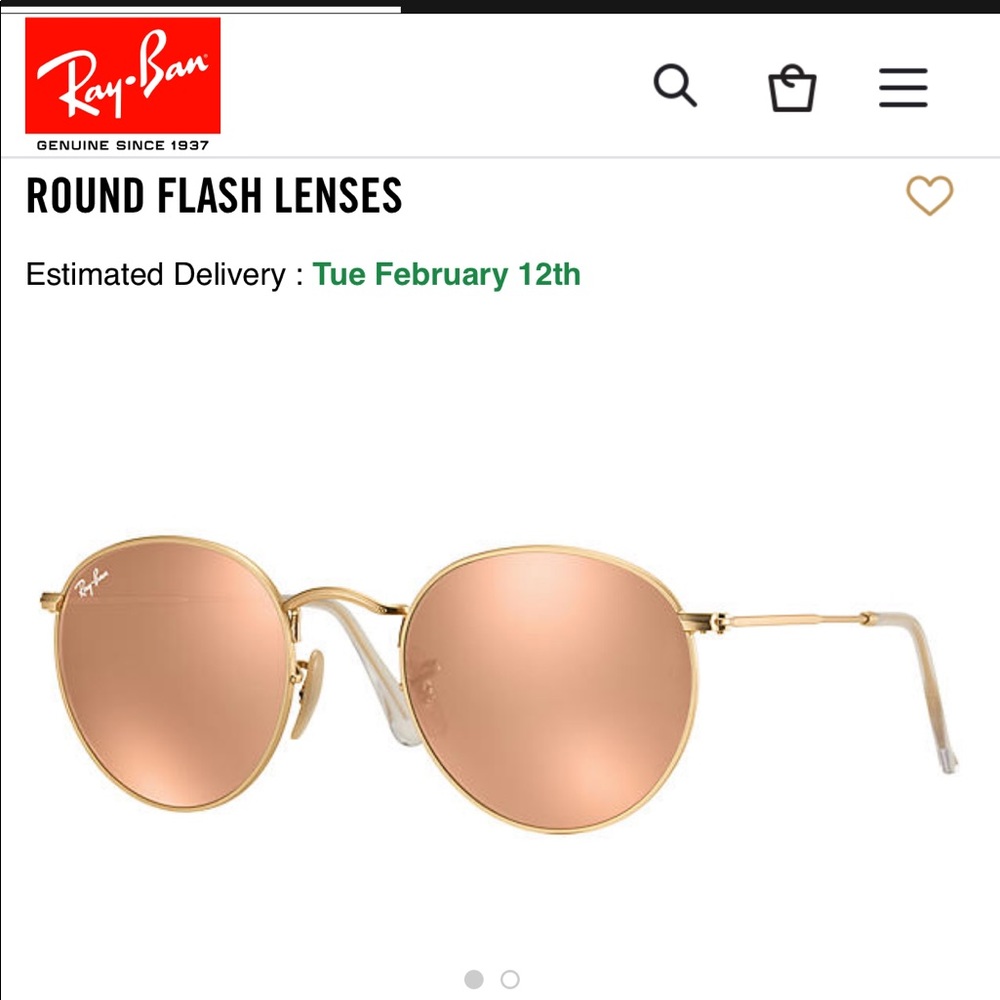 Round Rose Gold Raybans